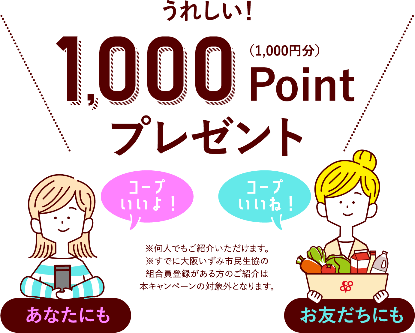 1000ポイントプレゼント!